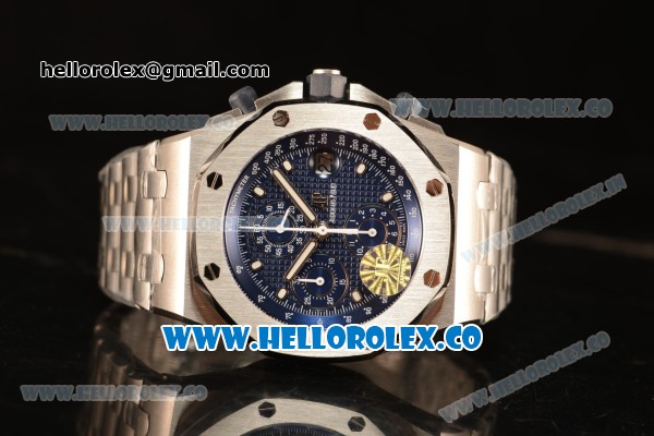 Audemars Piguet Royal Oak OffShore Run 12@Sec 1:1 Clone AP 3126 With Blue Dial JH Edition 26237ST.OO.1000ST.01 - Click Image to Close